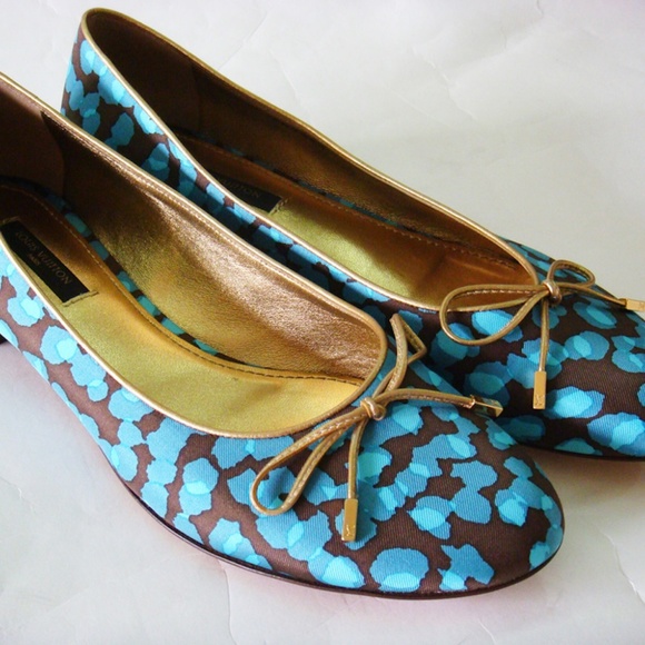 Louis Vuitton Blue Ballet Flats shoe FR37.5 - Picture 4 of 6